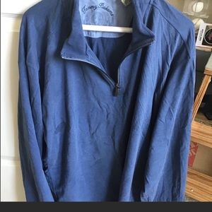 Tommy Bahama 1/2 Zip. XXL. Indigo Blue LIGHTWEIGHT